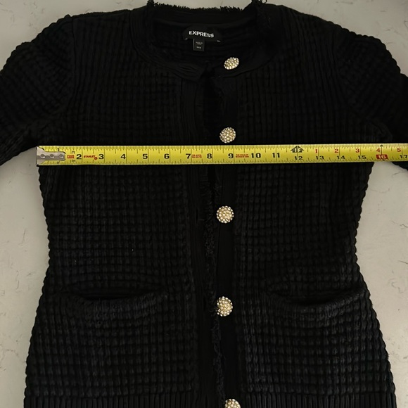 Express Sweater Cardigan with Embellished Buttons - Picture 5 of 6